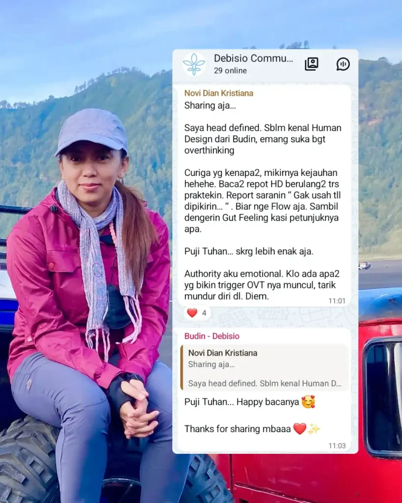 Testimoni Novi tentang Head defined dan Emotional Authority dari komunitas Debisio
